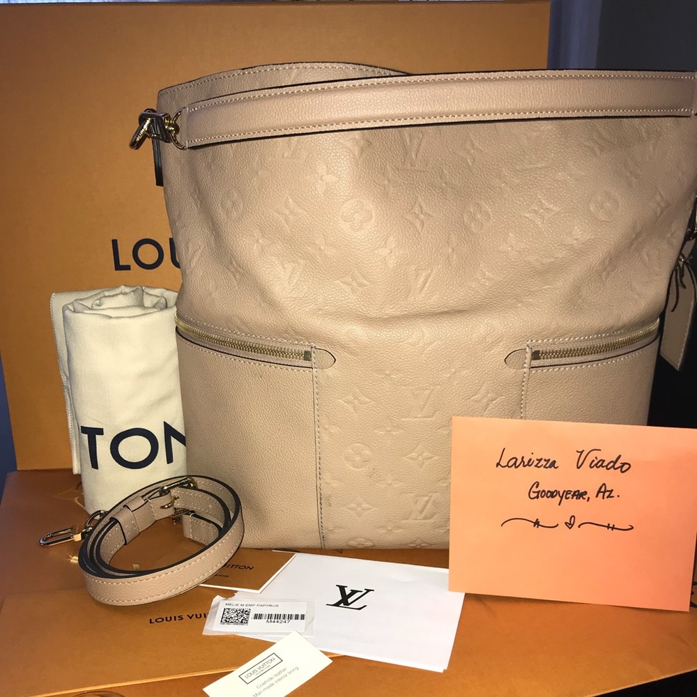 Louis Vuitton Melie Papyrus